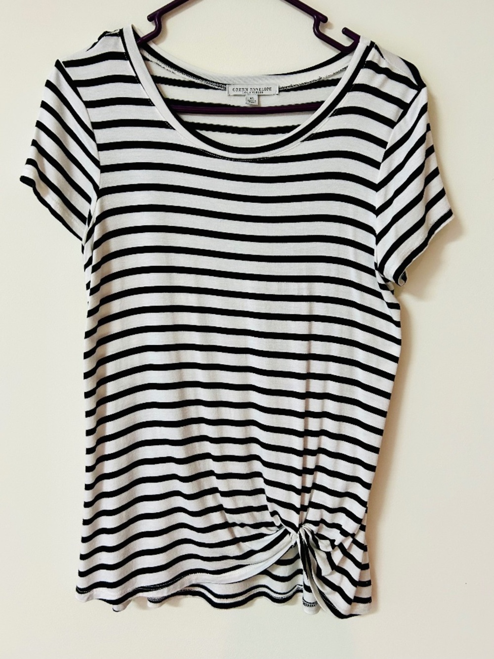 White & Black Rucked Tunic Size XS